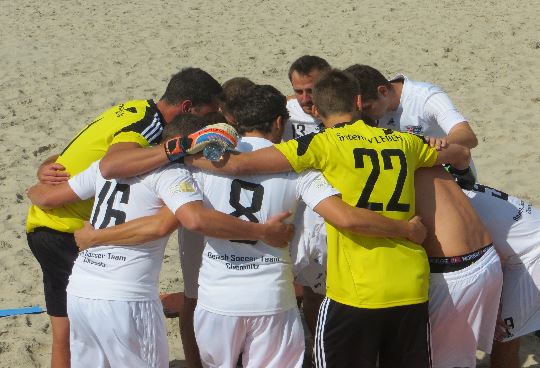 Beach Soccer Team Chemnitz vor dem Finale in Warnemünde