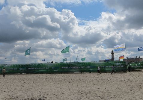 Das Gelände des DFB Beachsoccer Cup 2014