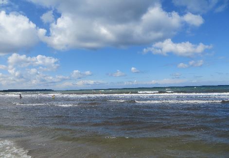 Die Ostsee vor Warnemünde