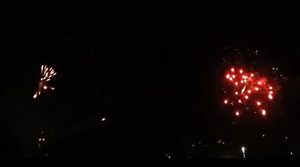 Feuerwerkr in der Silvesternacht 2015 / 2015 in Thalheim Erzgebirge