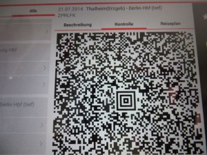 Handy Ticket auf der DB Navigator App
